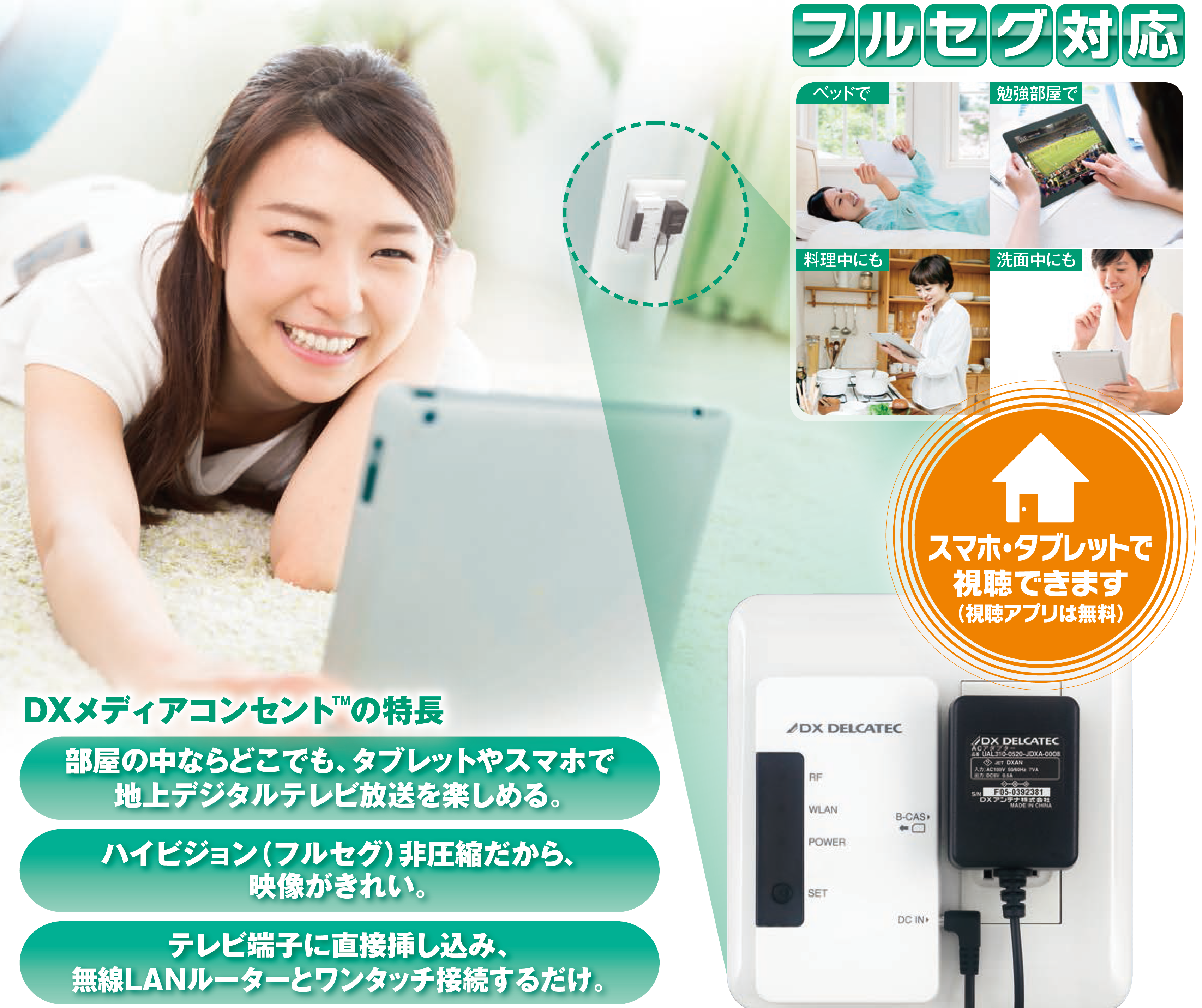 DXメディアコンセントTM を新発売！ | DXアンテナ