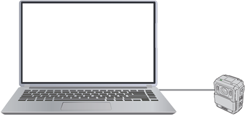 どこでもウォッチカメラとPCを接続するイメージ画像