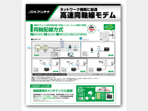 Wi-ネットワーク構築に最適な高速同軸線モデムのご提案